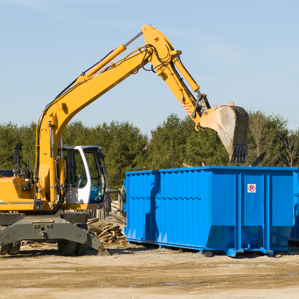 are there any restrictions on where a residential dumpster can be placed in Reubens ID